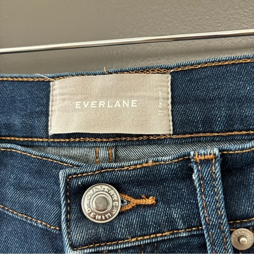 Everlane The High-Rise Skinny Jean Medium Wash High Waisted Blue Denim Size 27R